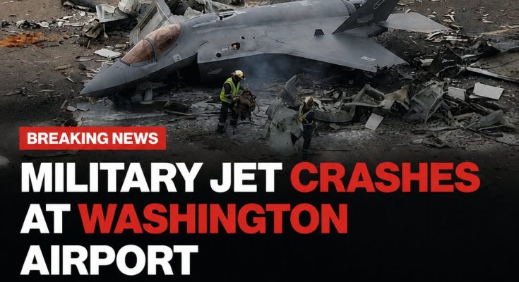 military jet crash wreckage