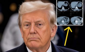 trump portrait with CT scan