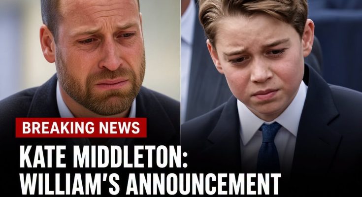 william George breaking news