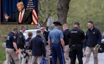 trump and state police officers