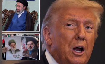 trump and Iranian leaders collage
