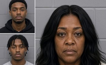 three police mugshot photos