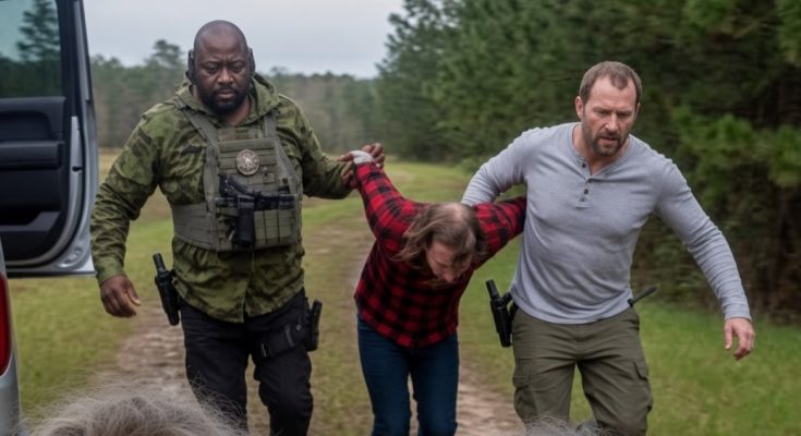 armed men escorting captive