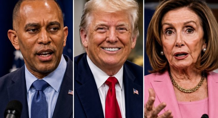 jeffries Trump Pelosi trio