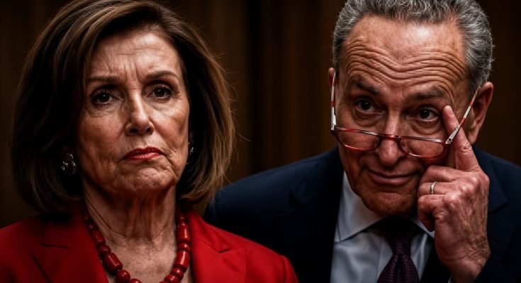 pelosi and Schumer portrait