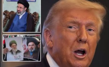 trump with Iranian leaders collage