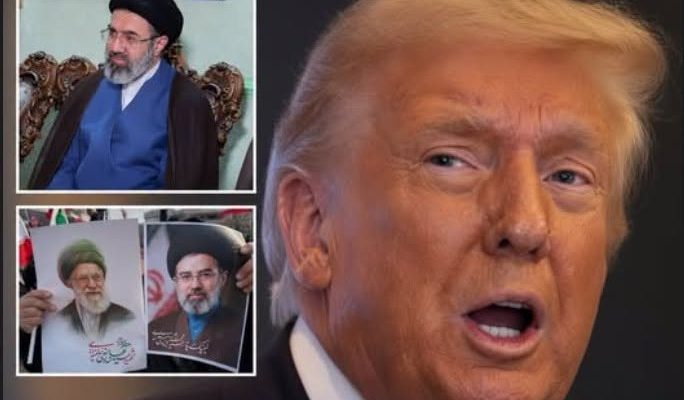 trump with Iranian leaders collage