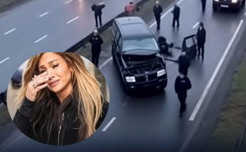 emotional woman arrest scene
