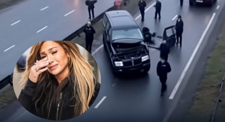 emotional woman arrest scene