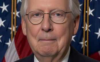 mitch McConnell portrait flags